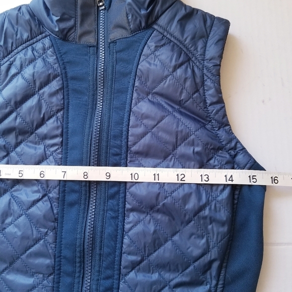 🌸 Athleta |‎ Teal Outerwear Nylon Puff Vest XS - Picture 3 of 10